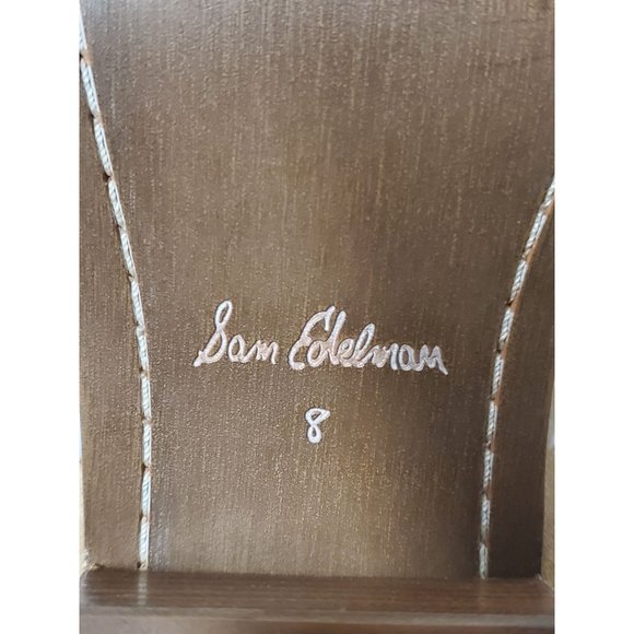 SAM EDELMAN Bellamie Suede Ankle Boots - Honey Camel - Women’s Size 8M NEW - Picture 9 of 10